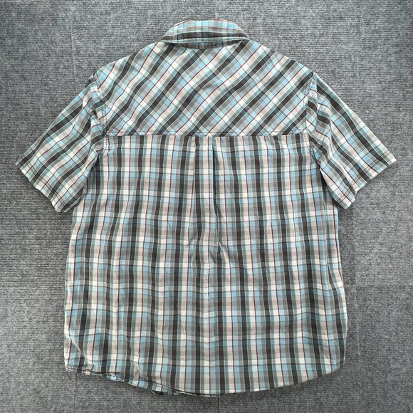 5.11 Tactical Single Flex Covert Snap Button Shirt Mens M Blue Plaid RAPIDraw - Picture 2 of 9